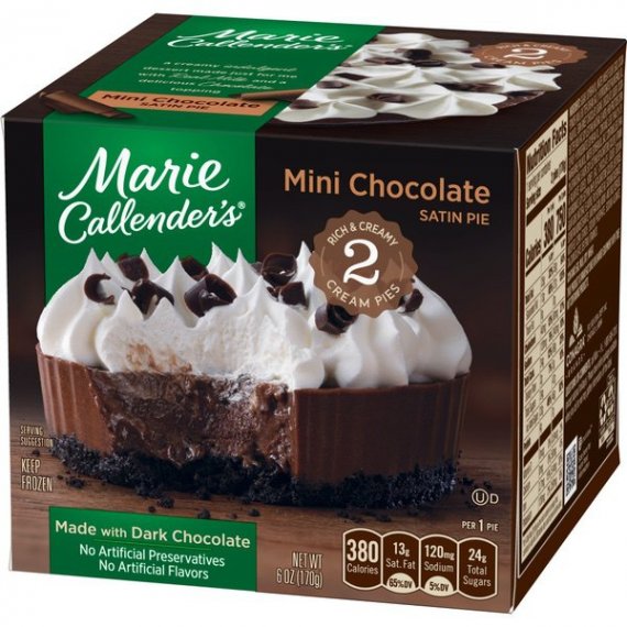 Marie Callender's Frozen Mini Pie Dessert, 2 Mini Chocolate Satin Pies, 6 Ounce, 3 image