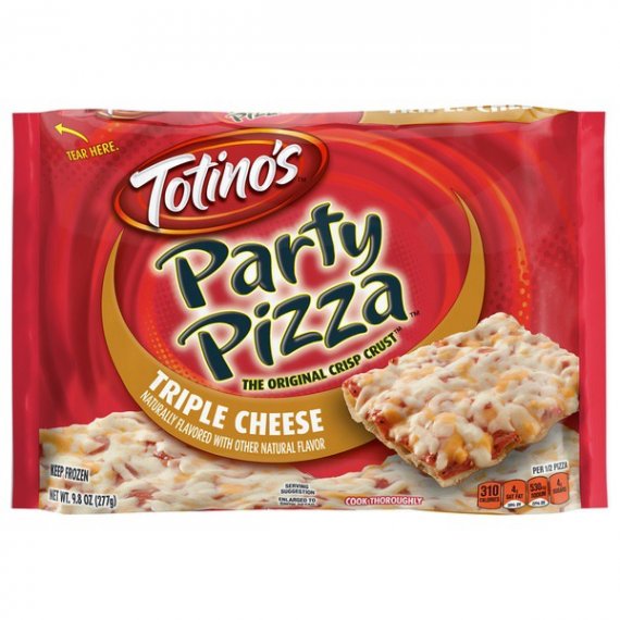 Totino's Triple Cheese Party Pizza, 9.8 oz