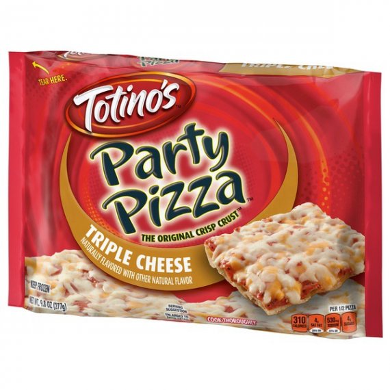 Totino's Triple Cheese Party Pizza, 9.8 oz, 3 image