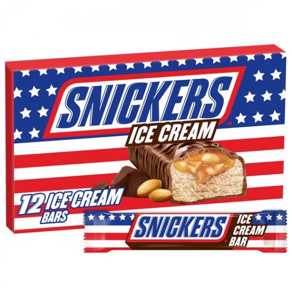 Snickers, Ice Cream Bars, 2 Oz, 12 Ct