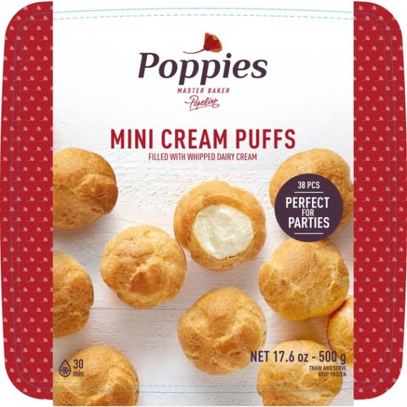 Poppies Mini Cream Puffs, 17.6 oz