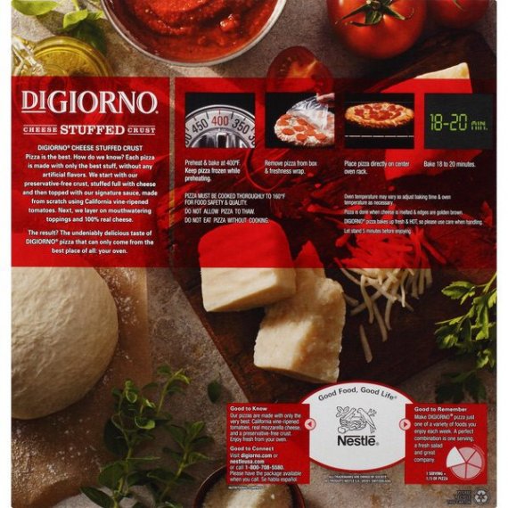 DIGIORNO Cheese Stuffed Crust Pepperoni Frozen Pizza 22.2 oz. Box, 6 image