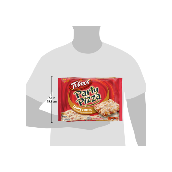 Totino's Triple Cheese Party Pizza, 9.8 oz, 6 image