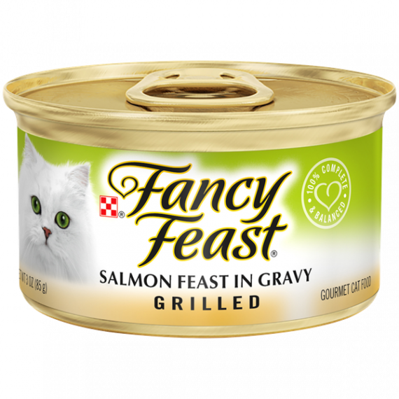 Fancy Feast Grilled Gravy Wet Cat Food, Salmon Feast - 3 oz. Can