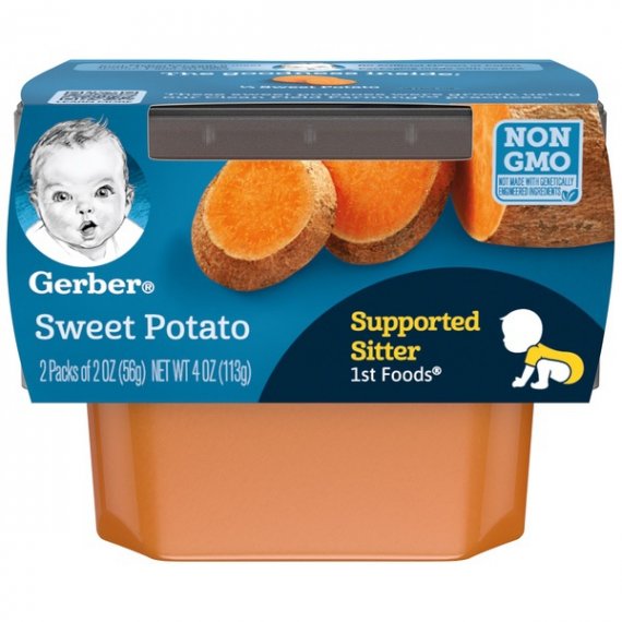 Gerber 1st Foods Sweet Potato Baby Food, 2-2 oz. Tubs, 2 image