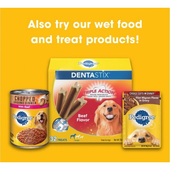 PEDIGREE Complete Nutrition Adult Dry Dog Food Grilled Steak & Vegetable Flavor, 50 lb. Bag, 3 image