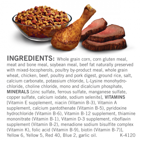 Purina Dog Chow Little Bites Real Chicken & Beef Adult Dry Dog Food - 4 lb. Bag, 2 image