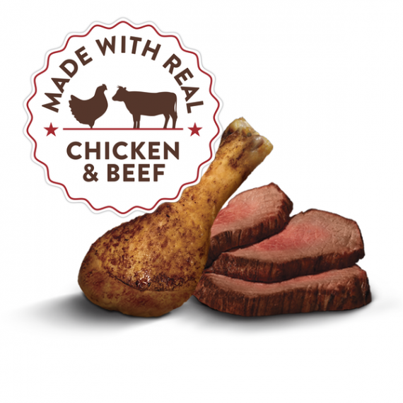 Purina Dog Chow Little Bites Real Chicken & Beef Adult Dry Dog Food - 4 lb. Bag, 5 image