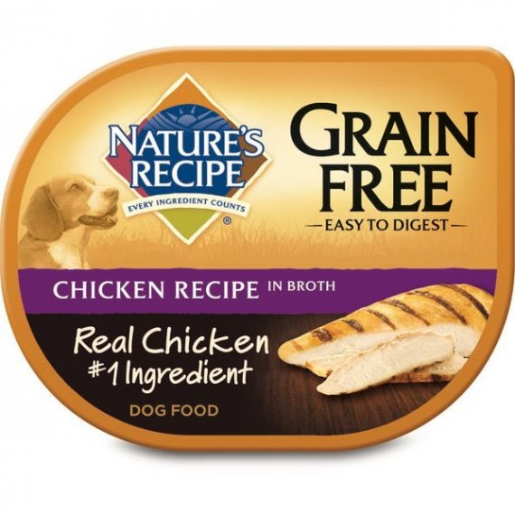 Nature's Recipe Grain Free Chicken Recipe In Broth Wet Dog Food, 2.75-Ounce