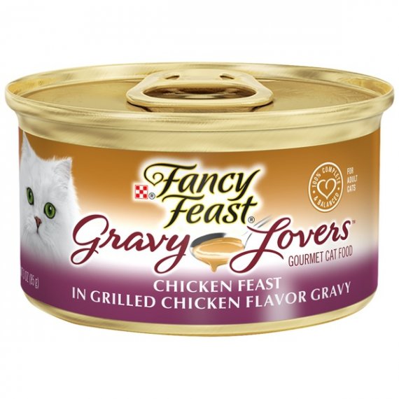 Fancy Feast Gravy Wet Cat Food, Gravy Lovers Chicken Feast in Grilled Chicken Flavor Gravy, 3 oz. Can