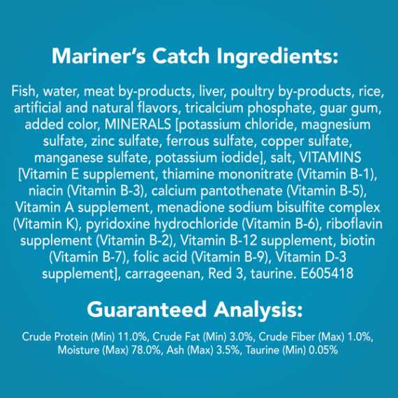 Friskies Pate Wet Cat Food, Mariner's Catch - 5.5 oz. Can, 4 image