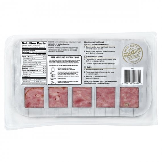 Sam's Choice Uncured Turkey Bacon, 10 Oz., 2 image