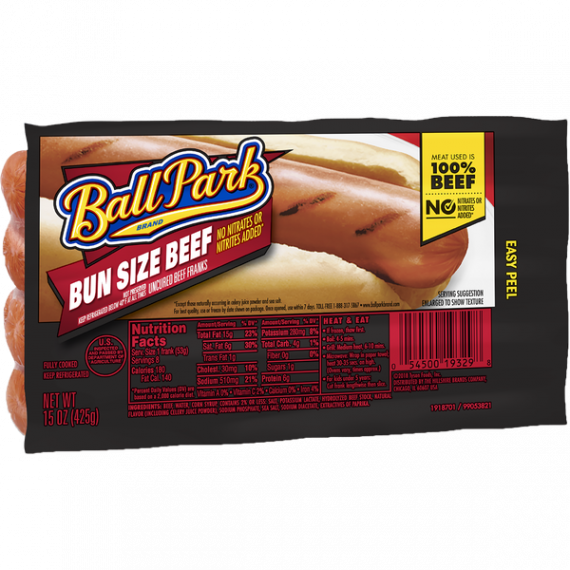 Ball Park Bun Size Length Beef Franks, 15 Oz., 8 Count, 2 image