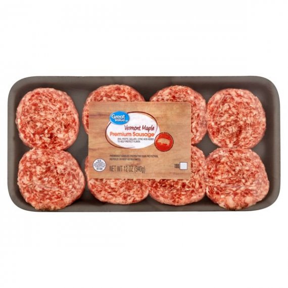 Great Value Vermont Maple Premium Sausage, 12 Oz.