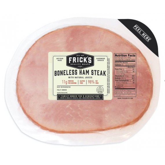 Frick's Quality Meats Boneless Ham Steak, 0.8-1.2 lb