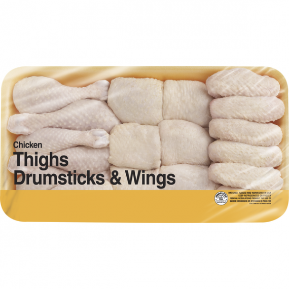 Freshness Guaranteed Chicken Thighs, Drumsticks & Wings, 4.5-5.0 lb