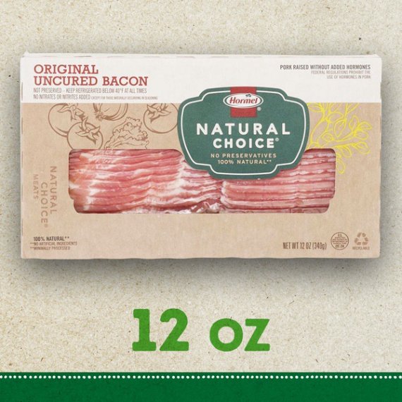 Hormel Natural Choice Original Uncured Bacon, 12 Oz., 11 image