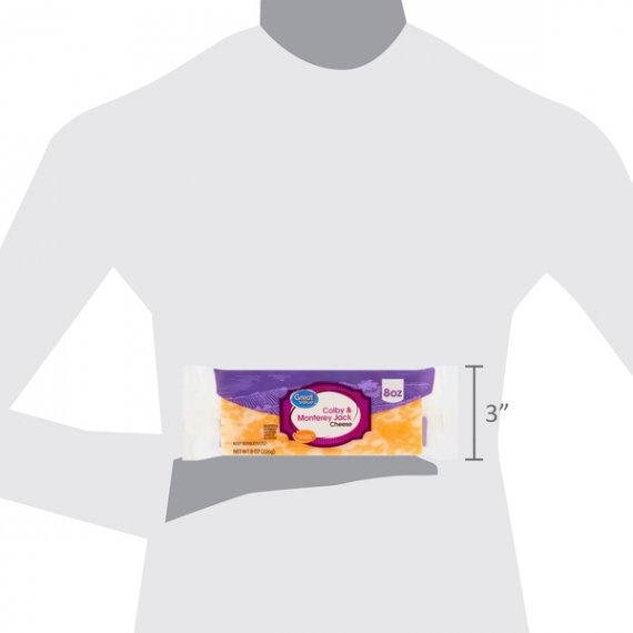 Great Value Colby & Monterey Jack Cheese, 8 oz, 7 image