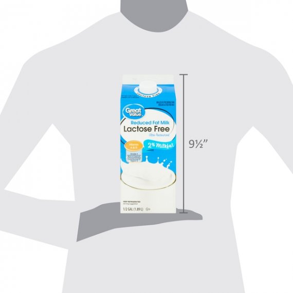 Great Value Lactose Free 2% Reduced Fat Milk, 1/2 gal, 7 image