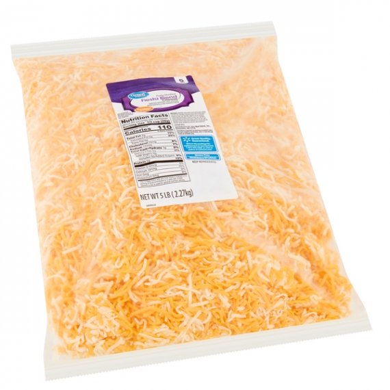 Great Value Finely Shredded Fiesta Blend Cheese, 5 lb, 6 image