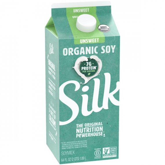 Silk Organic Unsweetened Soymilk, Half Gallon, 2 image