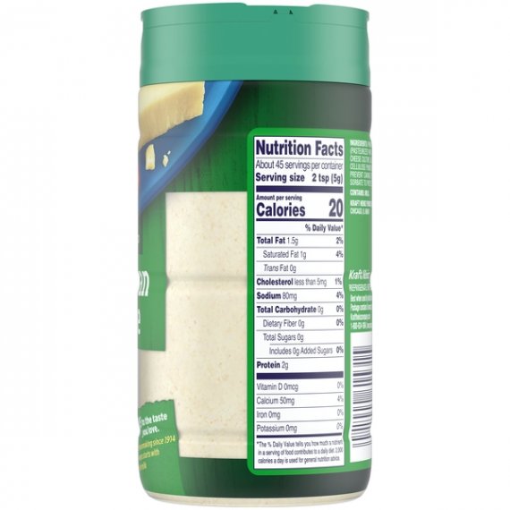 Kraft Grated Cheese, Parmesan Cheese, 8 oz Jar, 9 image