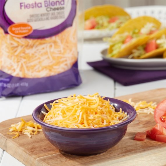Great Value Finely Shredded Fiesta Blend Cheese, 16 oz, 2 image