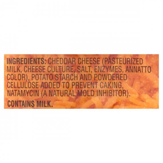 Great Value Finely Shredded Mild Cheddar Cheese, 8 oz, 5 image