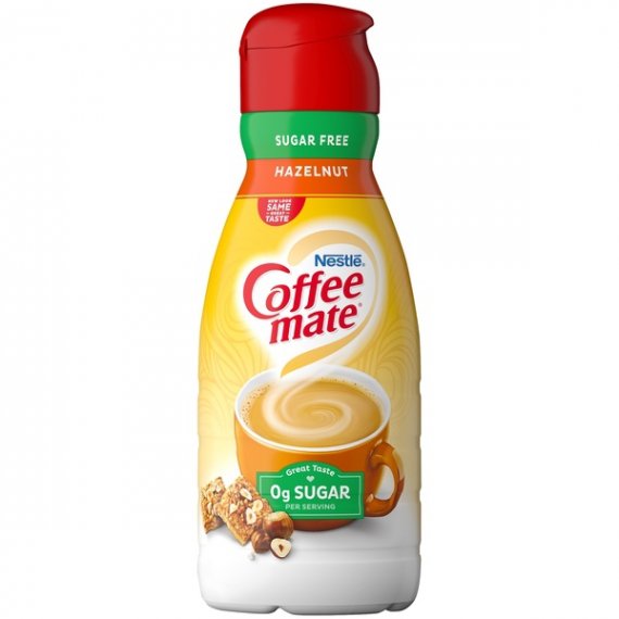 COFFEE MATE Sugar Free Hazelnut Liquid Coffee Creamer 32 fl. oz. Bottle
