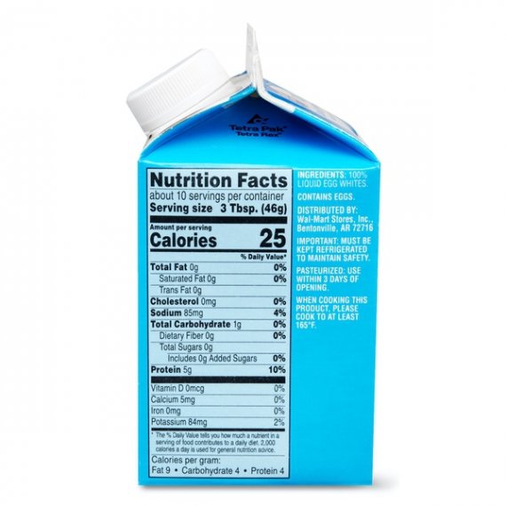 Great Value 100% Liquid Egg Whites, 16 oz, 7 image