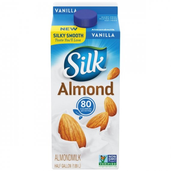 Silk All Natural Vanilla Almond Milk, 0.5 gal