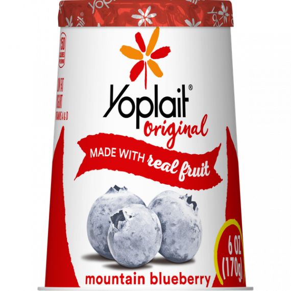 Yoplait Mountain Blueberry Low-Fat Yogurt, 6 Oz., 4 image