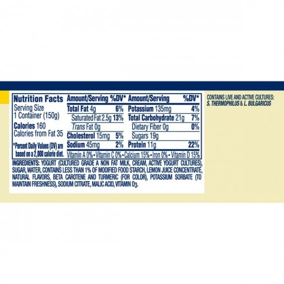 Oikos Lemon Meringue Whole Milk Greek Yogurt, 5.3 oz, 7 image