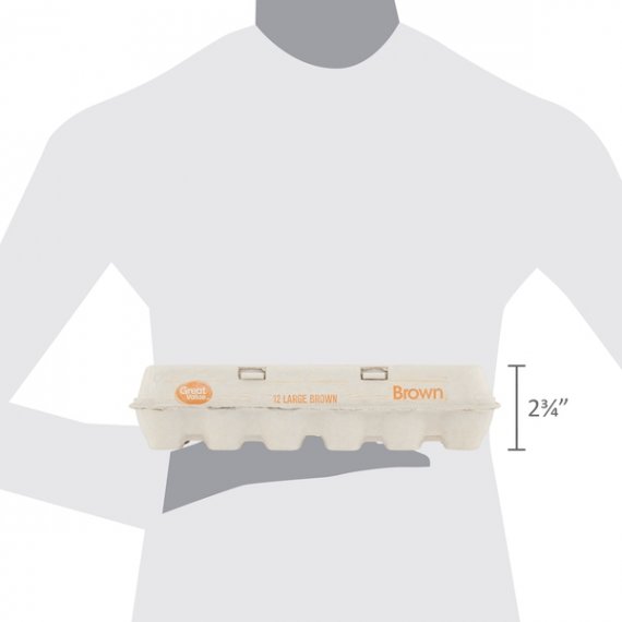 Great Value Large Brown Eggs, 12 count, 24 oz, 7 image