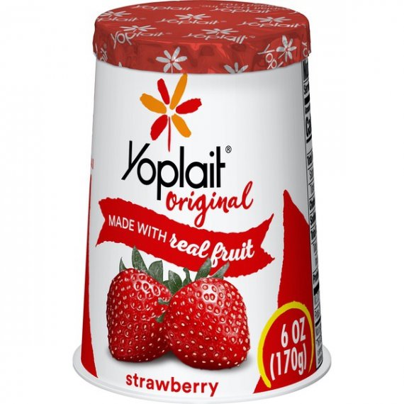 Yoplait Original Yogurt Strawberry, Gluten Free, 6 oz Cup, 3 image
