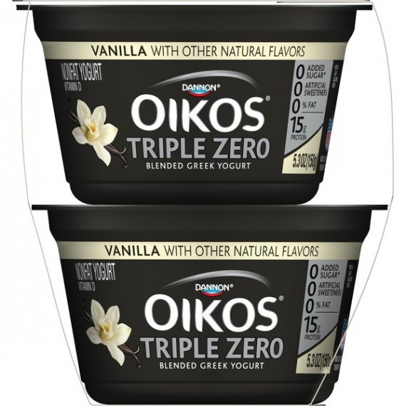 Dannon Oikos Triple Zero Yogurt, 4 ea, 4 image