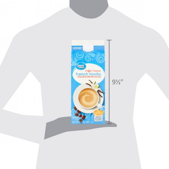 Great Value French Vanilla Coffee Creamer, 64 fl oz, 7 image