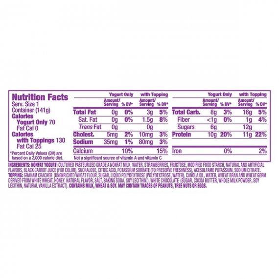 Light & Fit Greek Crunch Nonfat Strawberry Cheesecake Yogurt, 5 Oz., 3 image