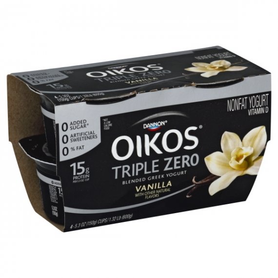 Dannon Oikos Triple Zero Yogurt, 4 ea
