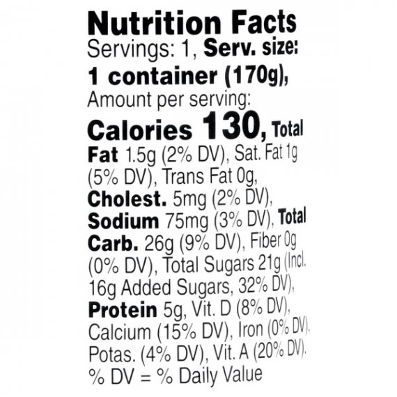 Great Value Original Vanilla Lowfat Yogurt, 6 oz, 4 ct, 5 image