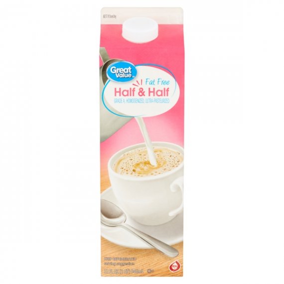 Great Value Fat Free Half & Half, 32 fl oz, 3 image