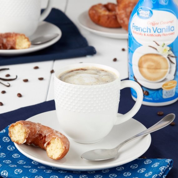 Great Value French Vanilla Coffee Creamer, 32 fl oz, 2 image