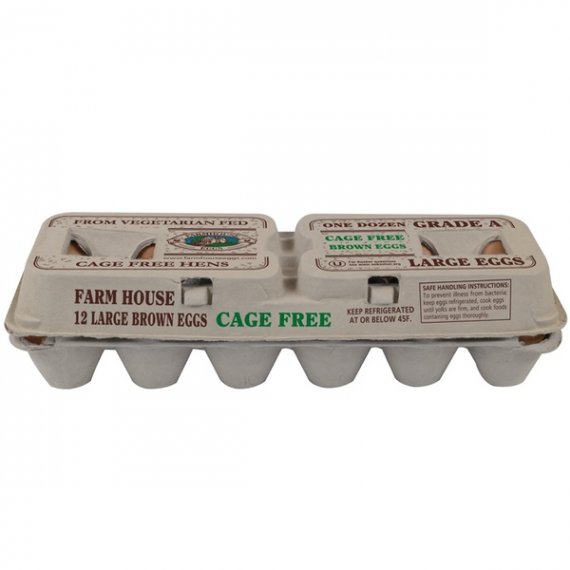Farmhouse, Large Grade A Brown Eggs, 12 Count