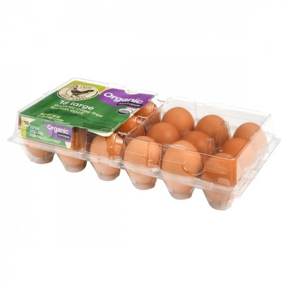 Marketside Organic Cage Free Large Brown Grade A Eggs, 18 Count