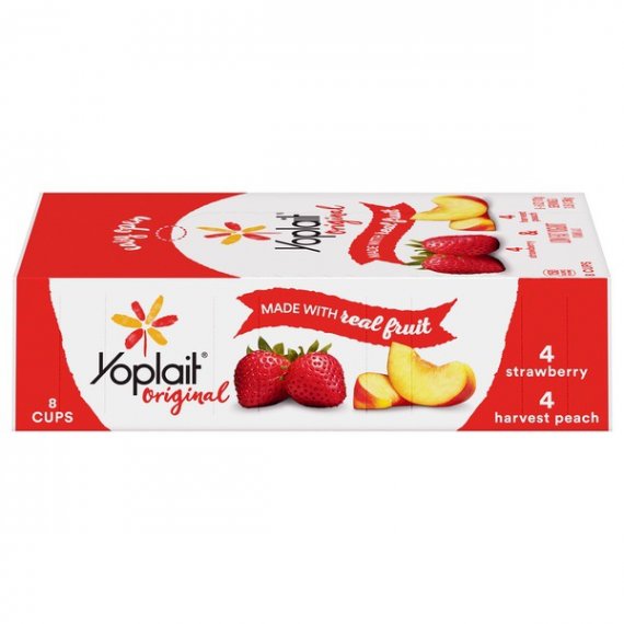 Yoplait Yogurt, Strawberry & Harvest Peach Variety Pack, 2 image