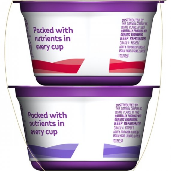 Light & Fit Nonfat Greek Strawberry & Blueberry Yogurt, 5.3 Oz., 6 ct, 5 image