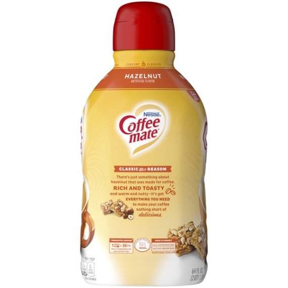 COFFEE MATE Hazelnut Liquid Coffee Creamer 64 fl. oz. Bottle, 3 image