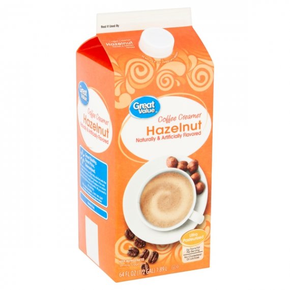 Great Value Hazelnut Coffee Creamer, 64 fl oz