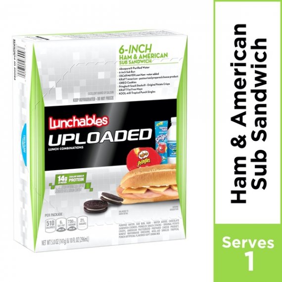 Lunchables Uploaded Ham & American Sub Sandwich, 15 oz Box