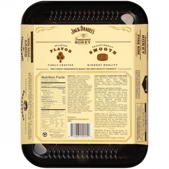 Jack Daniel's Honey Boneless Pork Ribs, 16 oz., 5 image